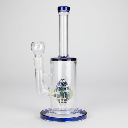 10" Glass Water Pipe with Fish Water Diffuser – Assorted Colors
