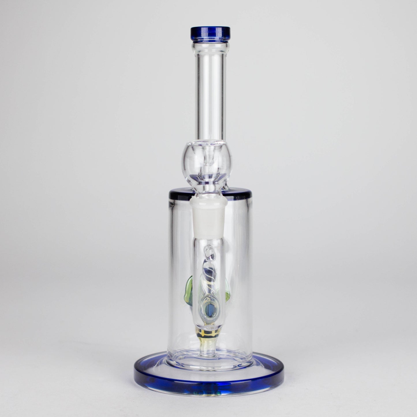 10" Glass Water Pipe with Fish Water Diffuser – Assorted Colors