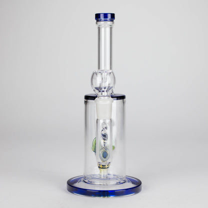 10" Glass Water Pipe with Fish Water Diffuser – Assorted Colors