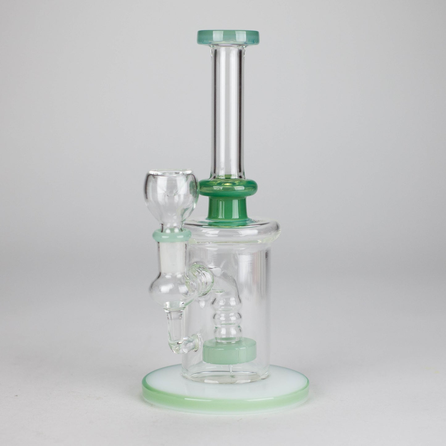 8" Glass Water Pipe with Showerhead Diffuser – Assorted Colors
