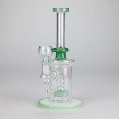 8" Glass Water Pipe with Showerhead Diffuser – Assorted Colors