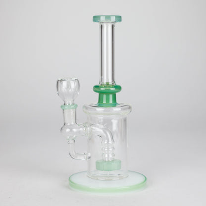 8" Glass Water Pipe with Showerhead Diffuser – Assorted Colors