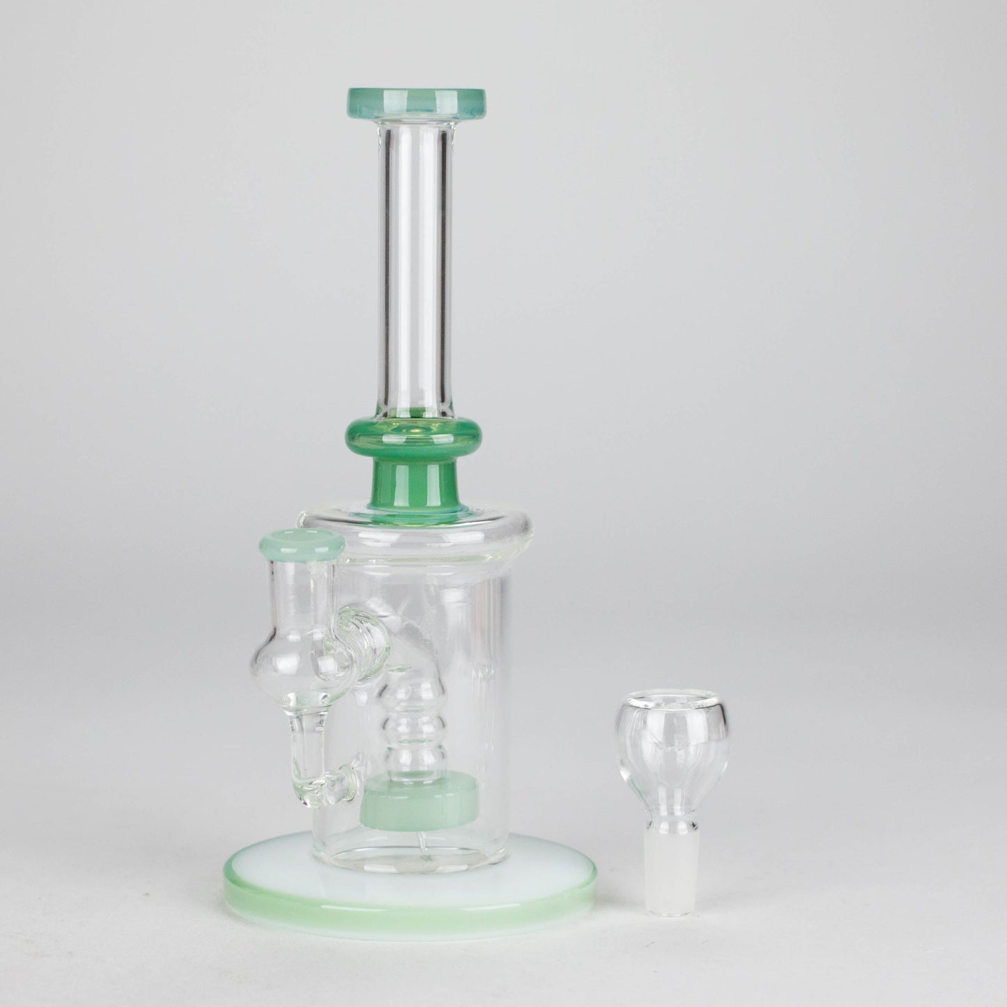 8" Glass Water Pipe with Showerhead Diffuser – Assorted Colors