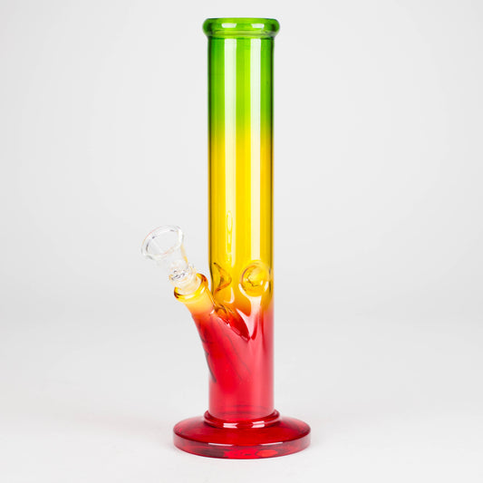 10" Rasta Straight Tube Water Pipe with Ice Catcher