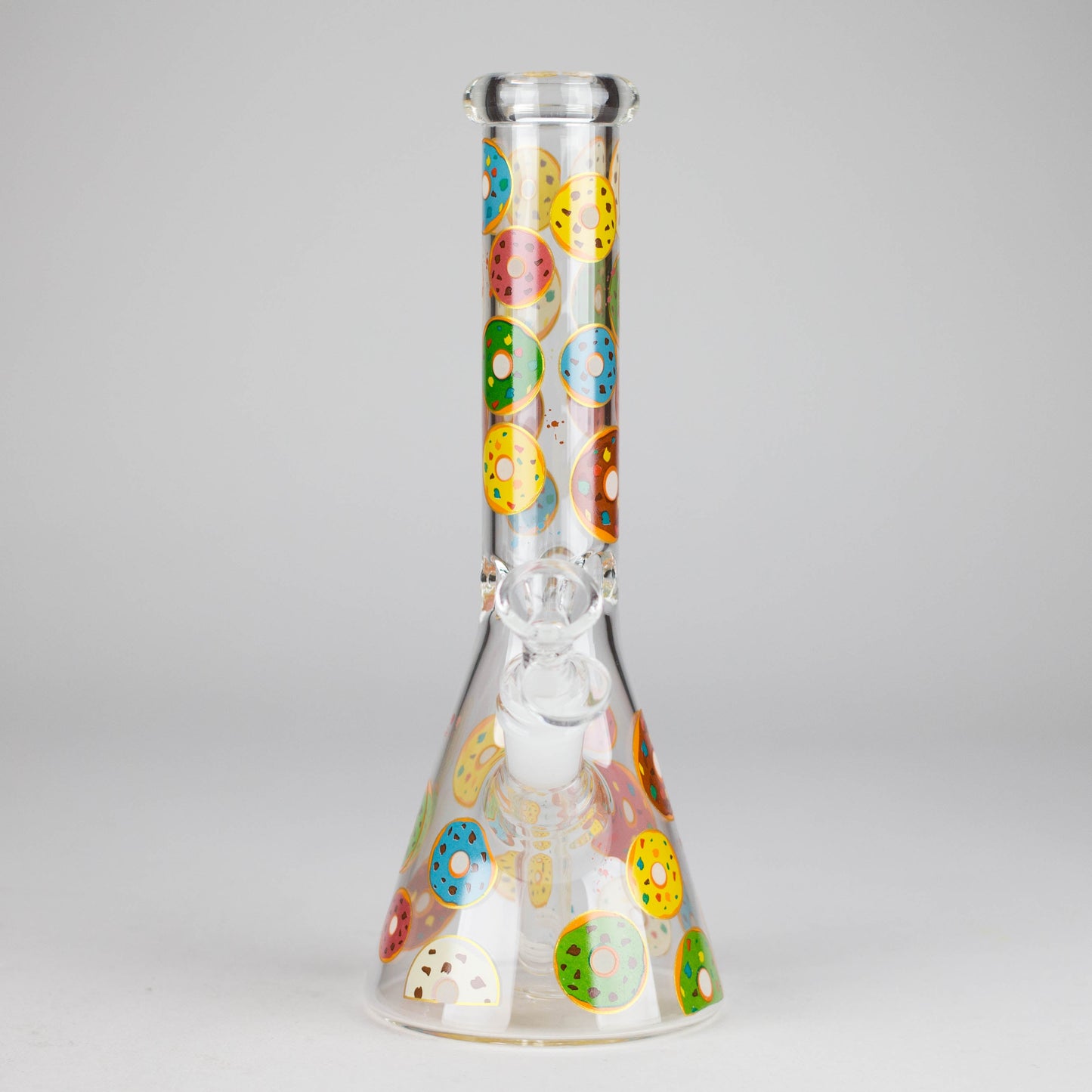10" Glass Beaker Bong with Donut Design