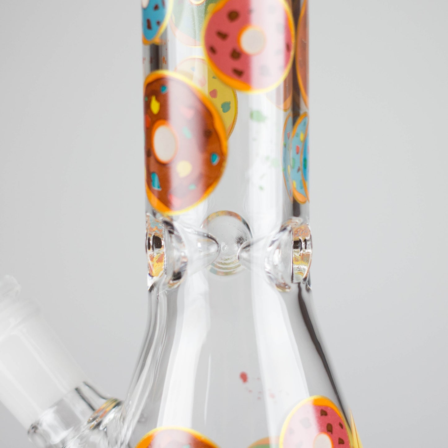 10" Glass Beaker Bong with Donut Design