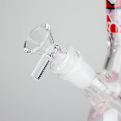 10" 5mm Glass Beaker Bong With Kitty Design