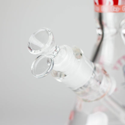 14" 7mm Glass Beaker Bong with Kitty Design and Ice Catcher