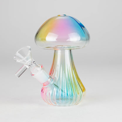 5" Magic Mushroom Glass Bong – Compact & Whimsical Design