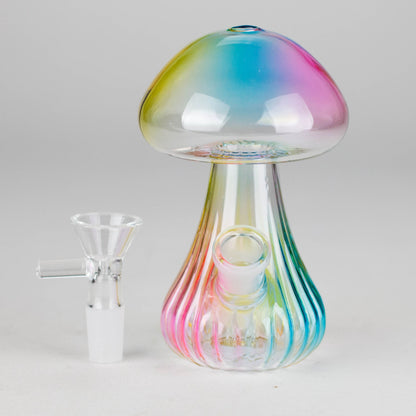 5" Magic Mushroom Glass Bong – Compact & Whimsical Design