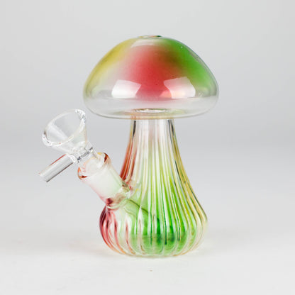 5" Magic Mushroom Glass Bong – Compact & Whimsical Design