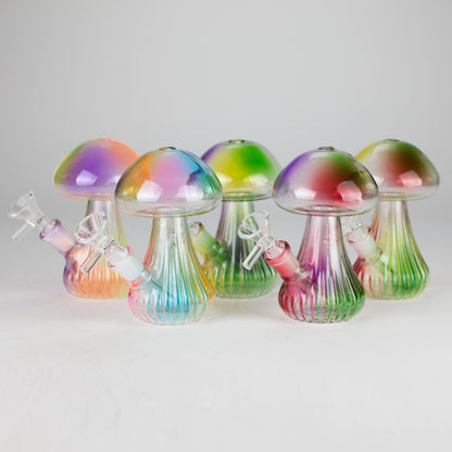 5" Magic Mushroom Glass Bong – Compact & Whimsical Design