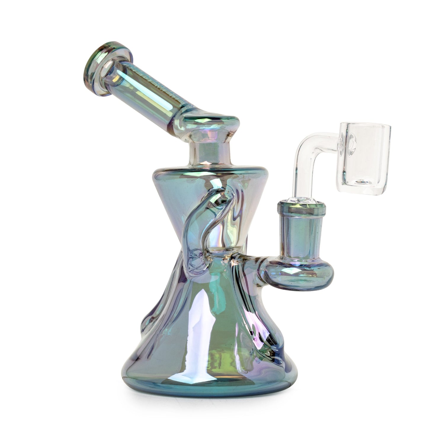 Red Eye Tek® | 6" Tall Metallic Terminator Finish Gamma Concentrate Recycler