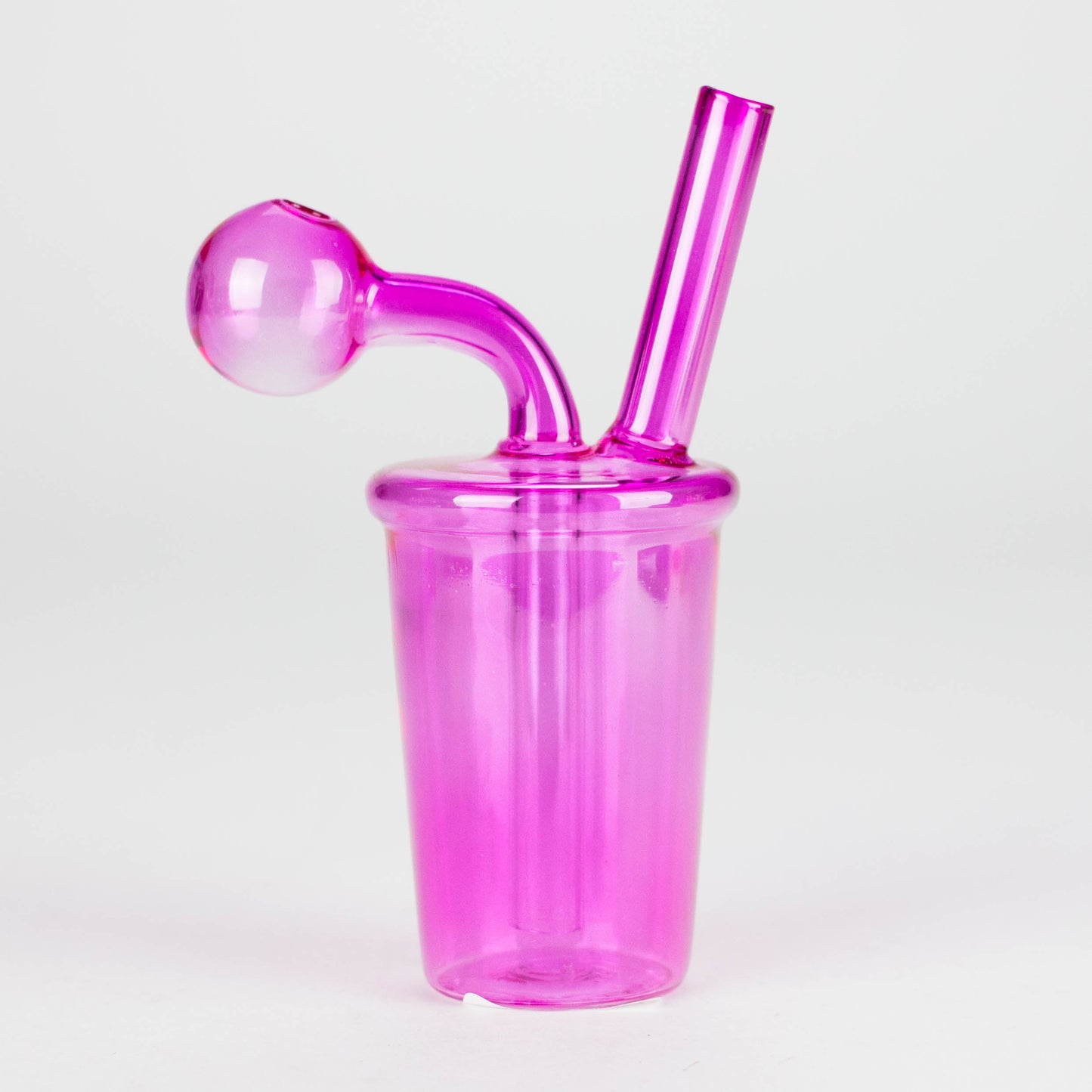 5" Coffee Cup Oil Bong – Neon Galactic Glow Design [PIP668]