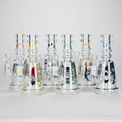 6.5" Gorillux Glow in the dark Glass Bong