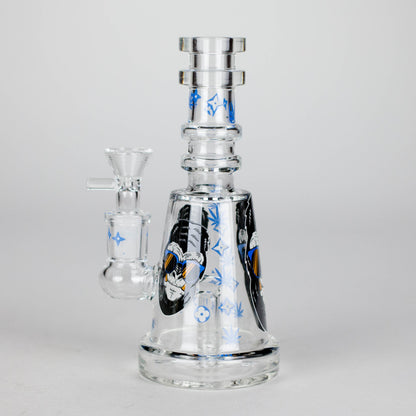 6.5" Gorillux Glow in the dark Glass Bong