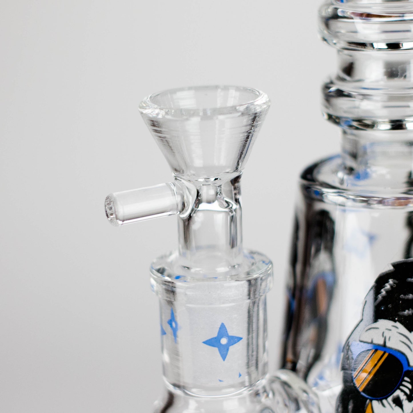 6.5" Gorillux Glow in the dark Glass Bong