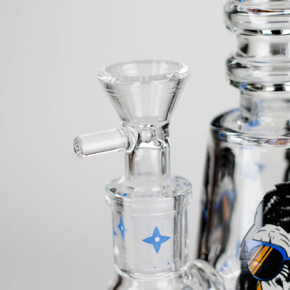 6.5" Gorillux Glow in the dark Glass Bong