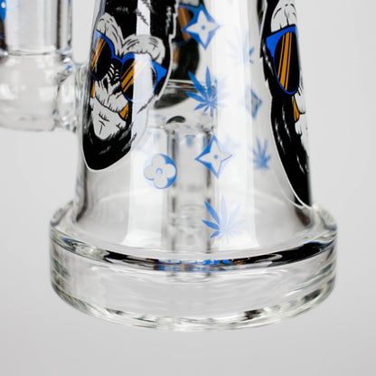 6.5" Gorillux Glow in the dark Glass Bong