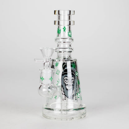 6.5" Gorillux Glow in the dark Glass Bong