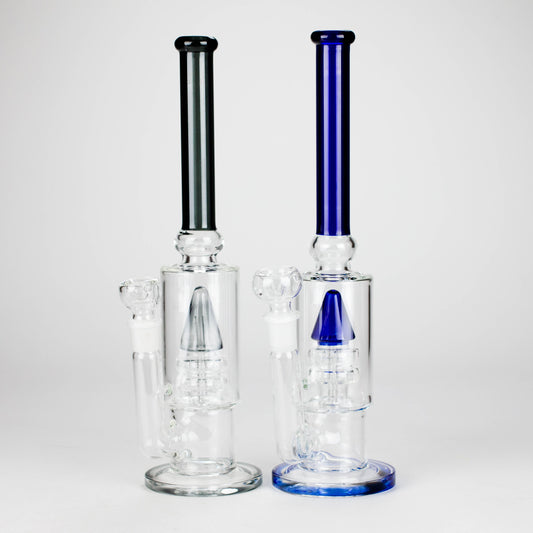 13" Sawar T Glass Water Pipe – Precision Filtration with Sleek Design