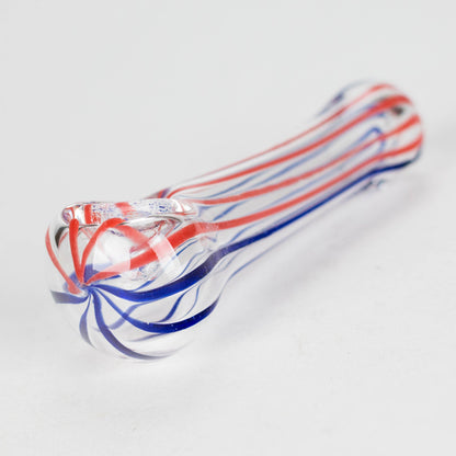 4.5" Line Soft Glass Handpipe – Colorful, Lightweight & Portable