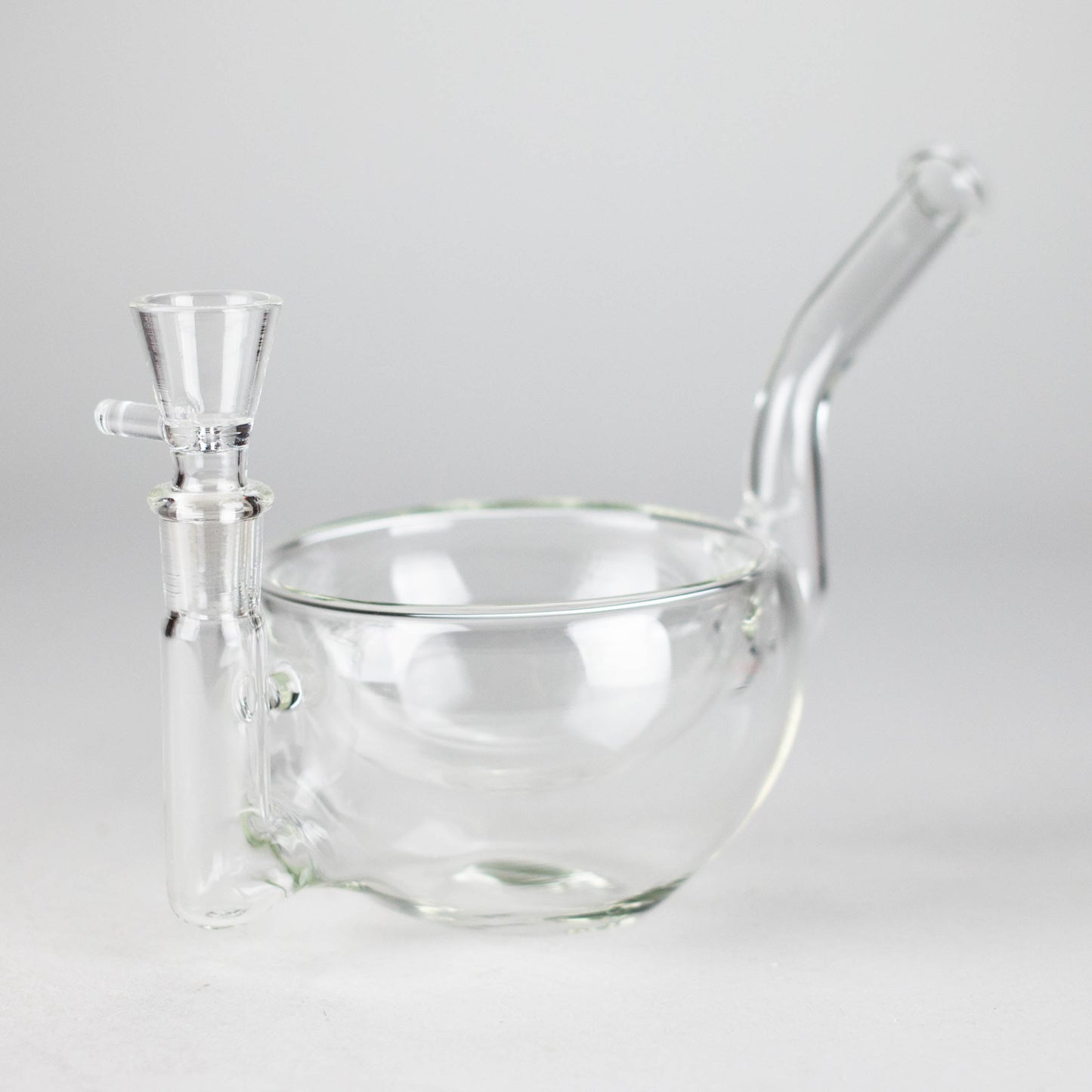 Clear Katora Water Pipe – Unique Bowl-Style Design with 14mm Joint
