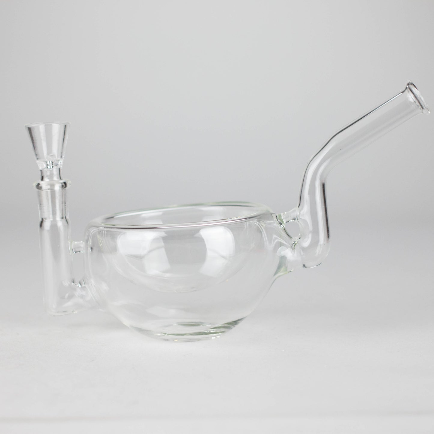 Clear Katora Water Pipe – Unique Bowl-Style Design with 14mm Joint