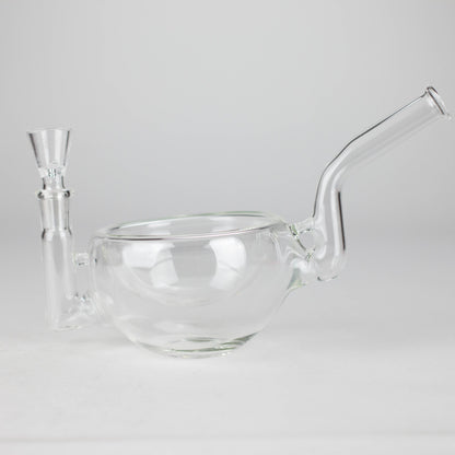 Clear Katora Water Pipe – Unique Bowl-Style Design with 14mm Joint