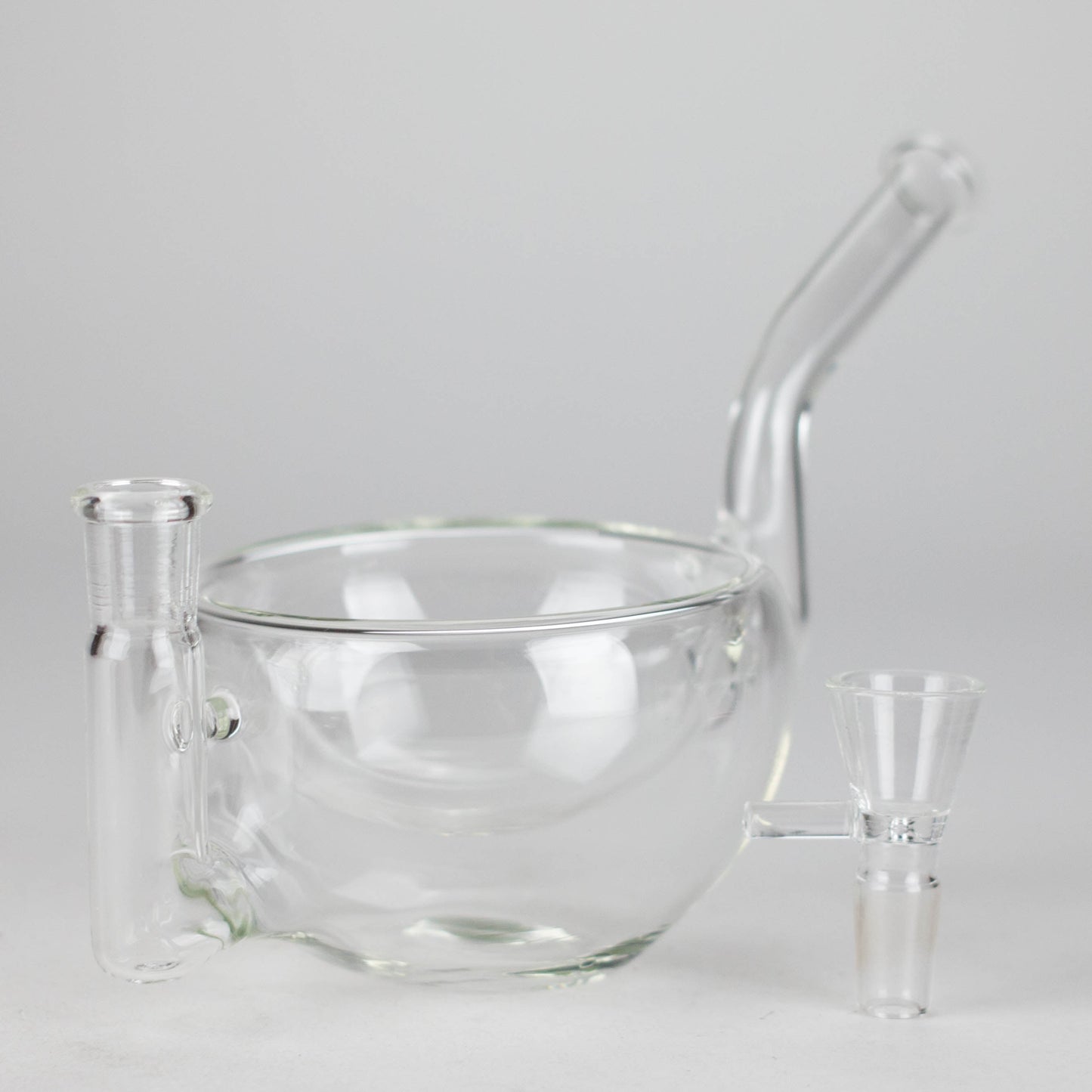 Clear Katora Water Pipe – Unique Bowl-Style Design with 14mm Joint