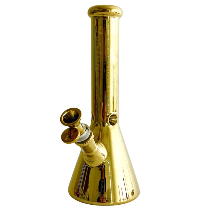 Fortune | 10"  5mm Electroplate Glass Bong- Assorted Colour