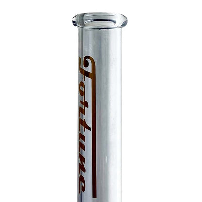 Fortune | 14"  4mm Electroplate Glass Bong- Assorted Colour