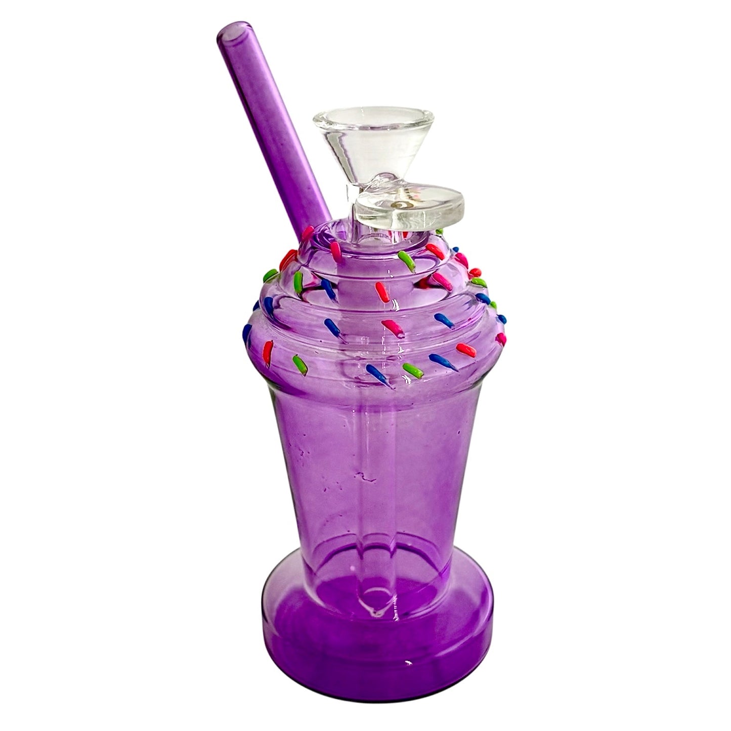 5-3/4" Milkshake Design Glass Bong