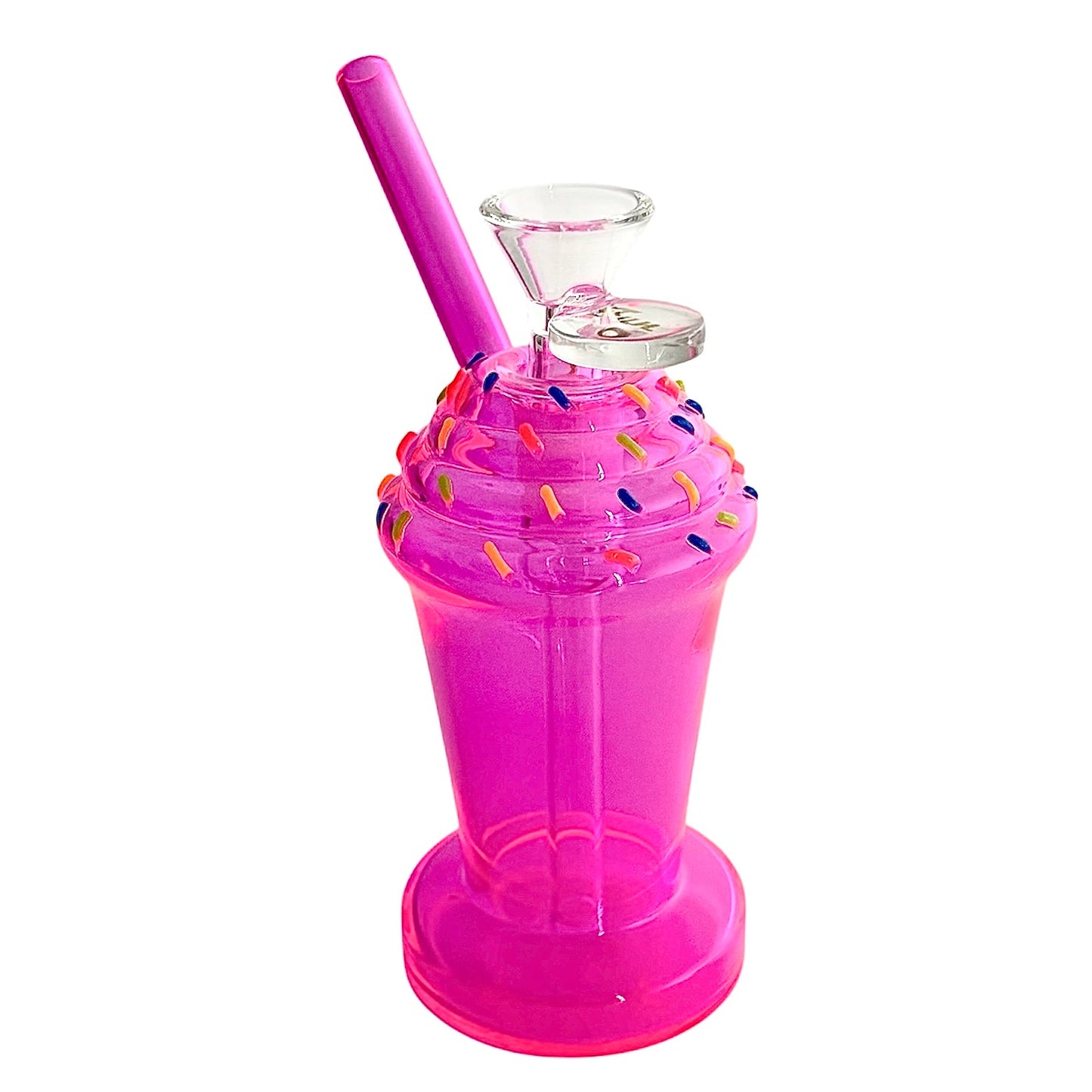 5-3/4" Milkshake Design Glass Bong