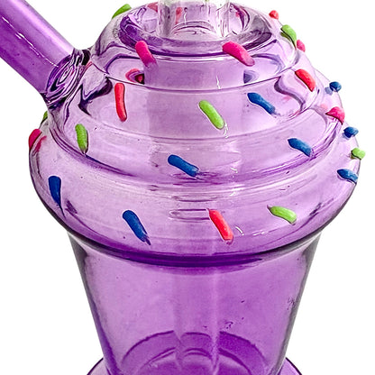 5-3/4" Milkshake Design Glass Bong