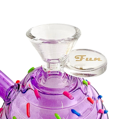 5-3/4" Milkshake Design Glass Bong
