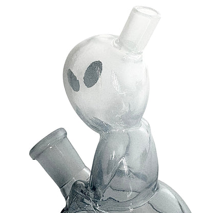 5" Alien Design Glass Bong – Compact & Stemless