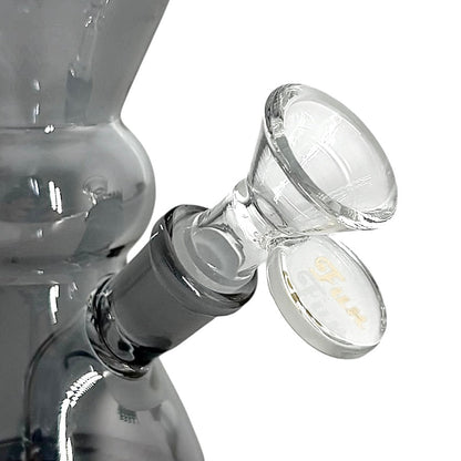 6" Hourglass Electroplate Glass Bong – Compact & Stemless