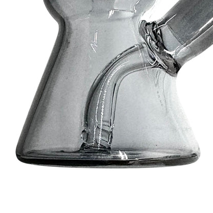 6" Hourglass Electroplate Glass Bong – Compact & Stemless