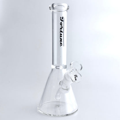 Fortune | 10" Clear Beaker Glass Bong – 5mm Thick