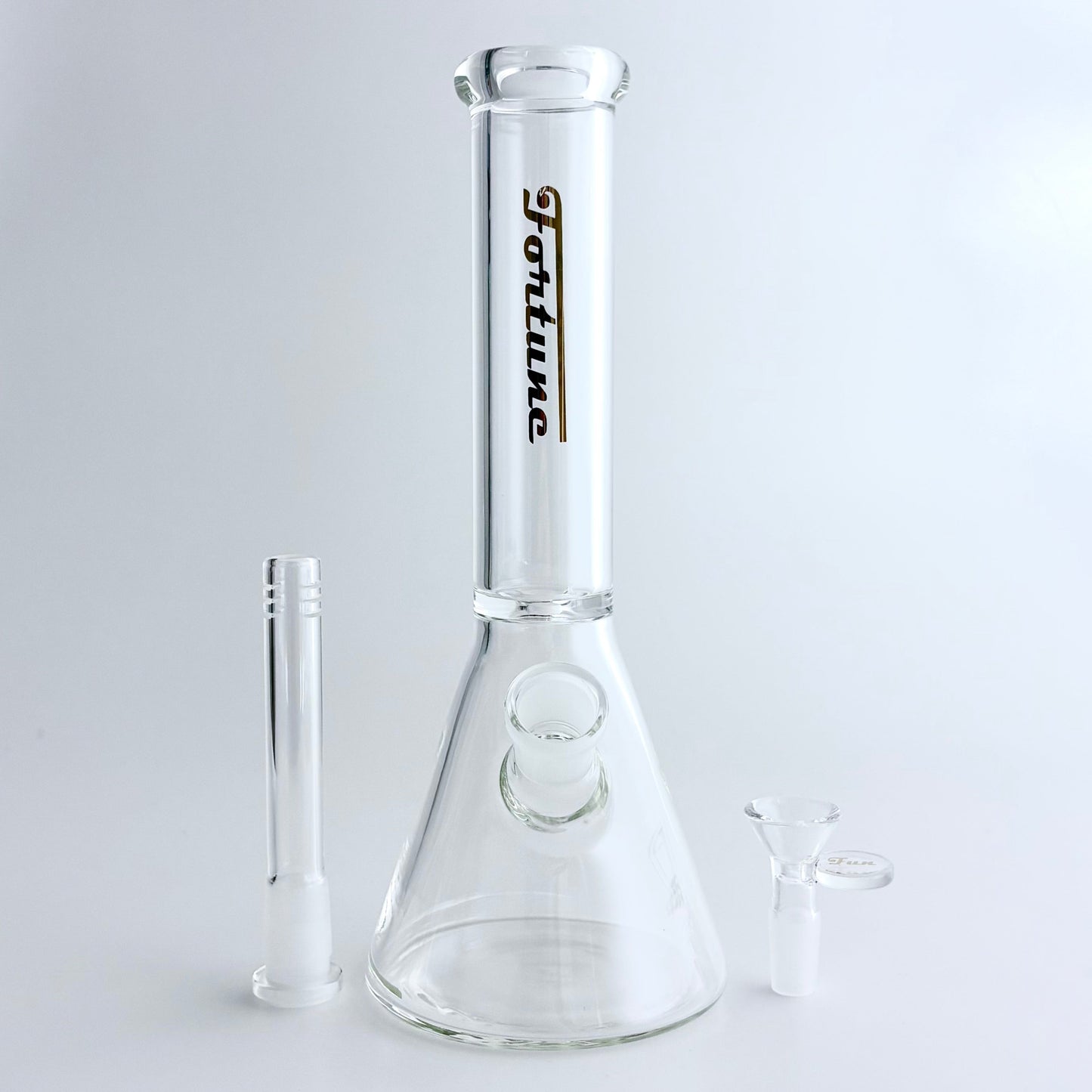 Fortune | 10" Clear Beaker Glass Bong – 5mm Thick
