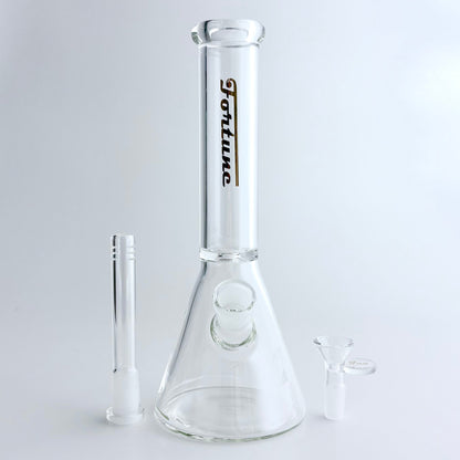 Fortune | 10" Clear Beaker Glass Bong – 5mm Thick
