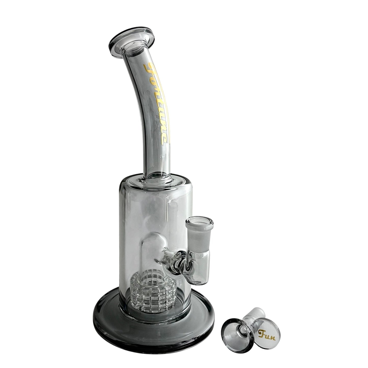 10" Electroplated With Perc Glass Bong