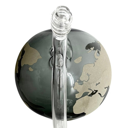 7-1/2" Globe-Shaped Glass Bong