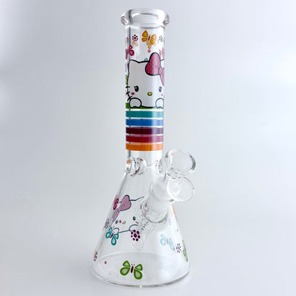 10" 5mm HK Design Glass Beaker Bong