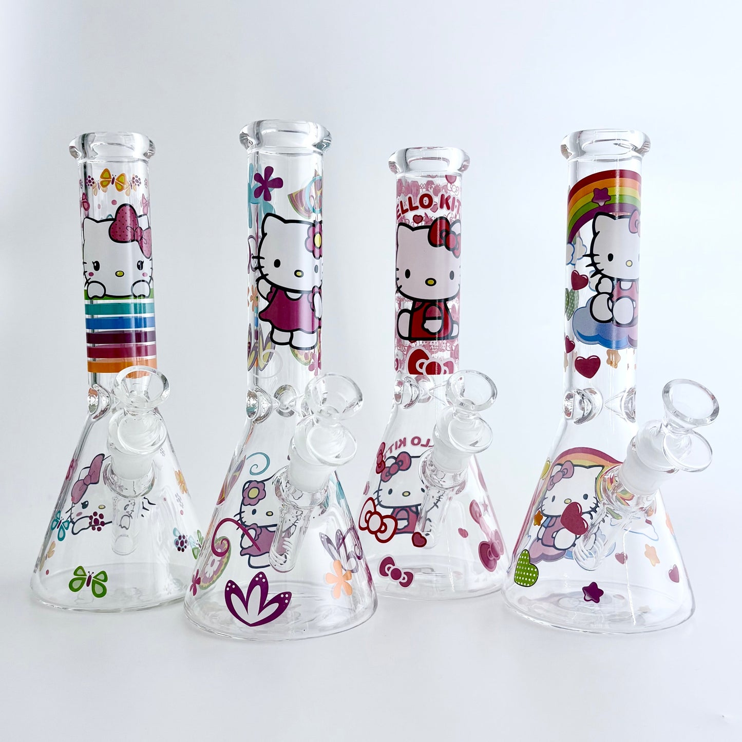 10" 5mm HK Design Glass Beaker Bong