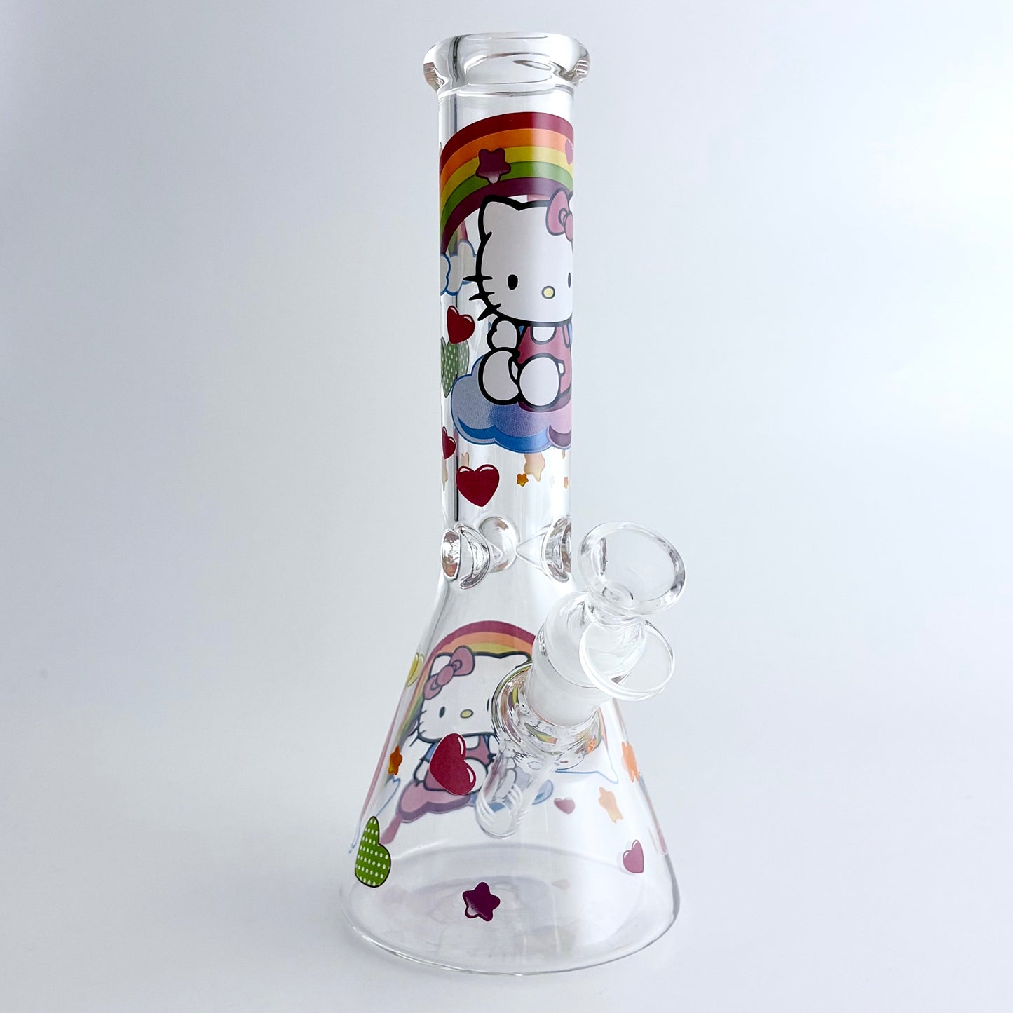 10" 5mm HK Design Glass Beaker Bong
