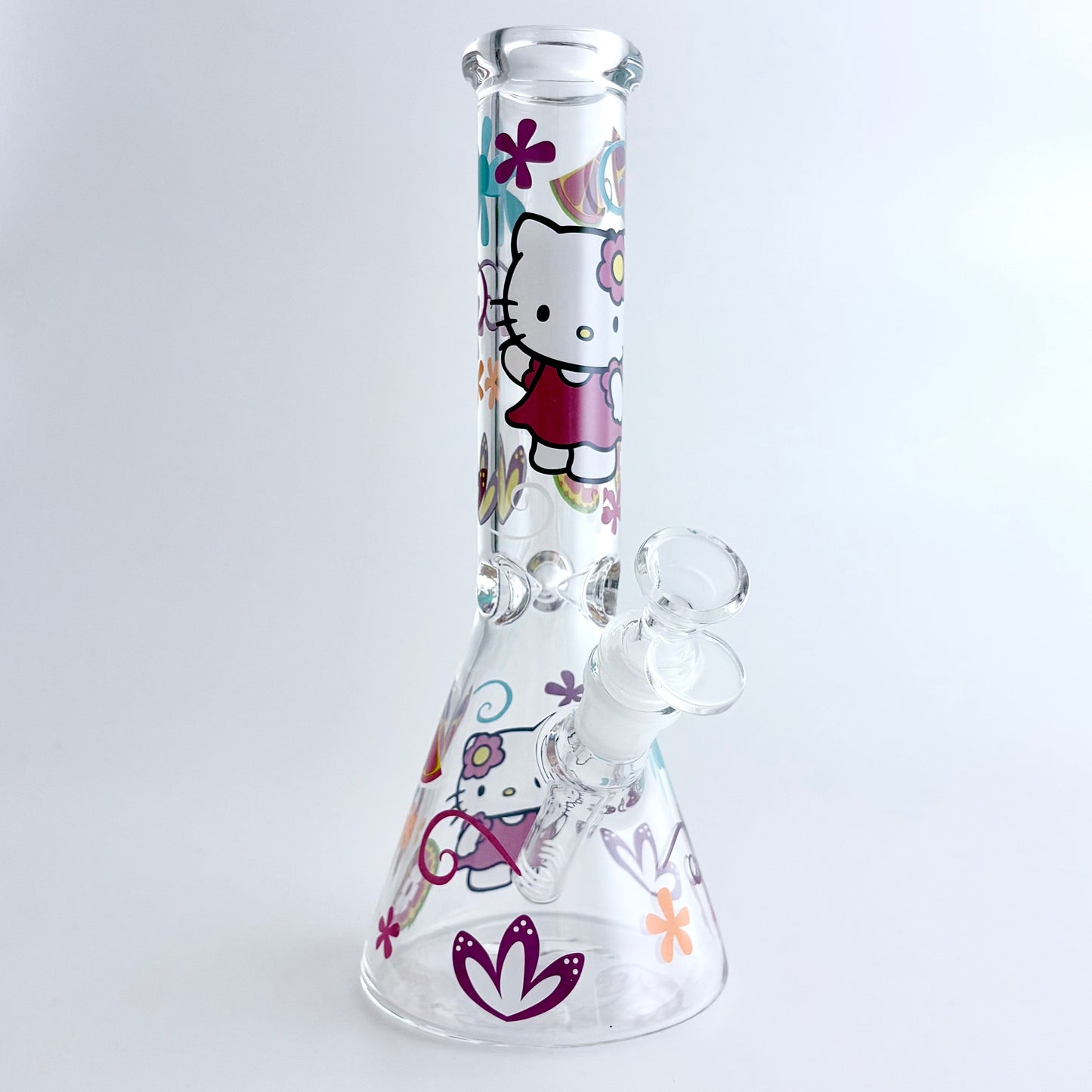 10" 5mm HK Design Glass Beaker Bong