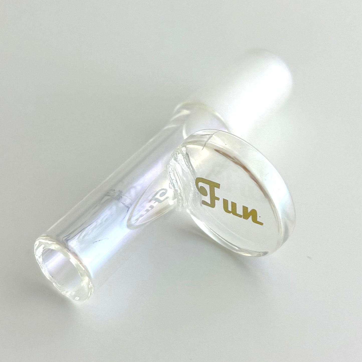 Fortune | Electroplate 14mm Glass Popper Bowl With Gold Logo