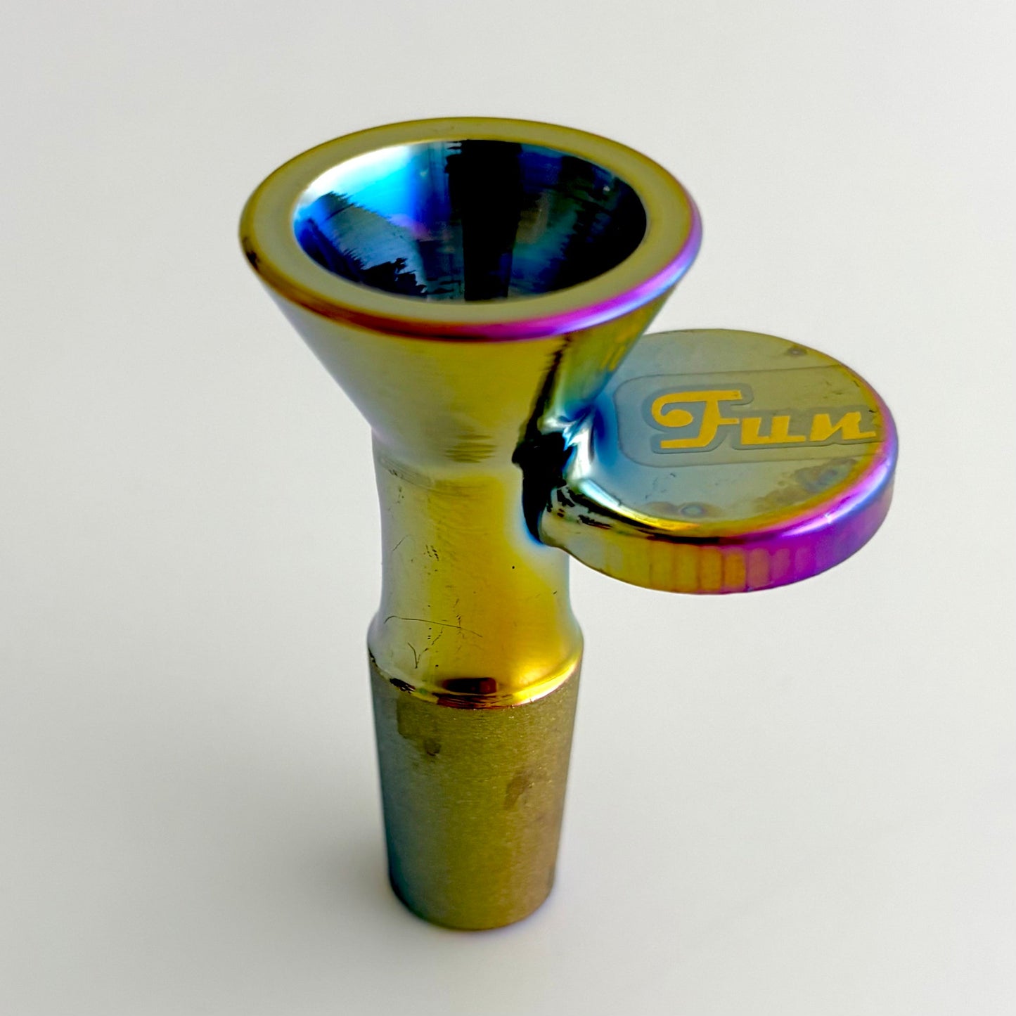 Fortune | Electroplated 14mm Joint Glass Bowl With Gold Logo